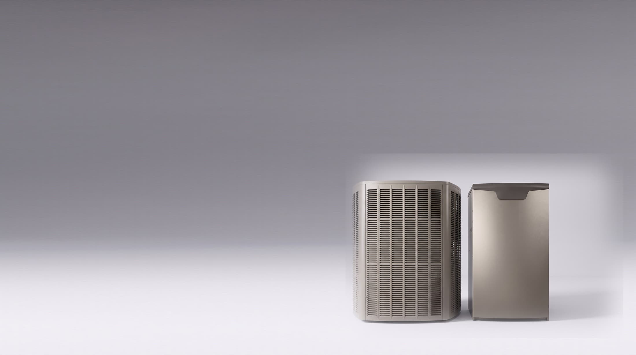 A central heat pump and a high-efficiency gas furnace — the systems Ontario IP Home Comfort installs across the GTA